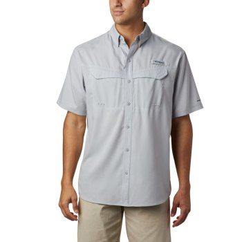 Columbia Overhemd Heren, PFG Low Drag Offshore Short Sleeve Grijs, 68JYVXWLP